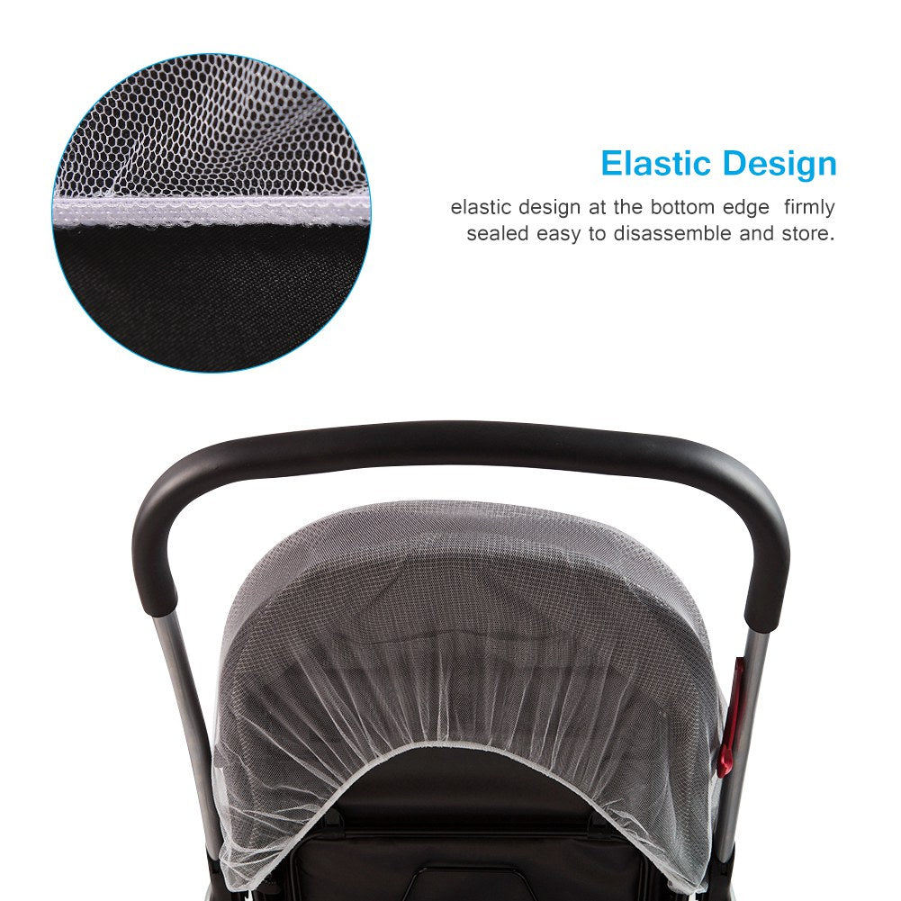 Moustiquaire de Poussette pour Bébé - Filet Protecteur