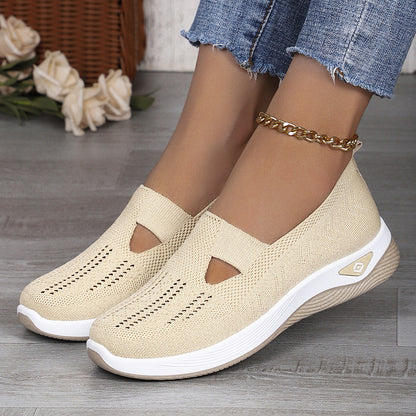 Womens Casual Flyknit Breathable Shoes