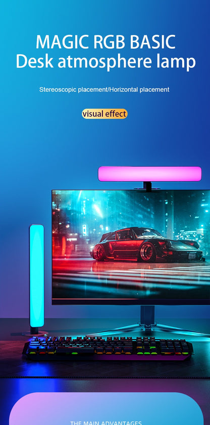 Lampe d'Ambiance LED Réactive au Son - Gaming & Bureau