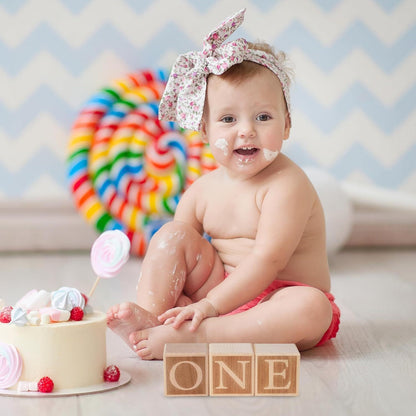 Lettres "ONE" en Bois - Accessoires Photo 1er Anniversaire