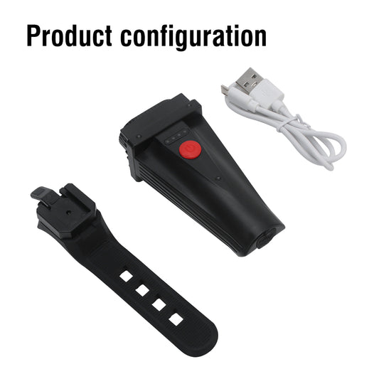 Bicycle Headlight Bike Head Light Front Light Cycling USB Rechargeable LED Light