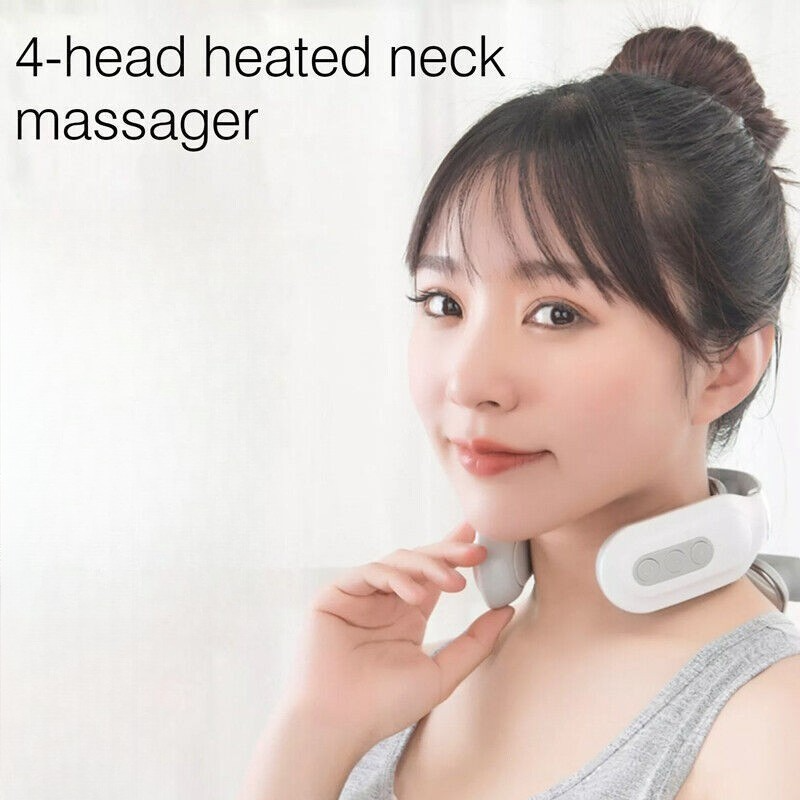Smart Voice Electric Neck Massager With Heat For Neck & Shoulder Pain Relief