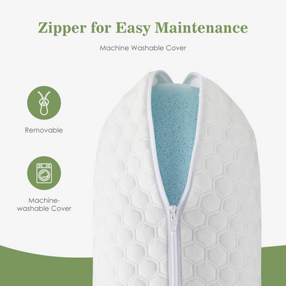 Memory Foam Pillow, Detachable Washable Pillowcase, Odorless, Ergonomic Pillow