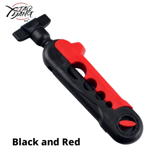 Fishing vessel thread feeder-black and red-1 piece