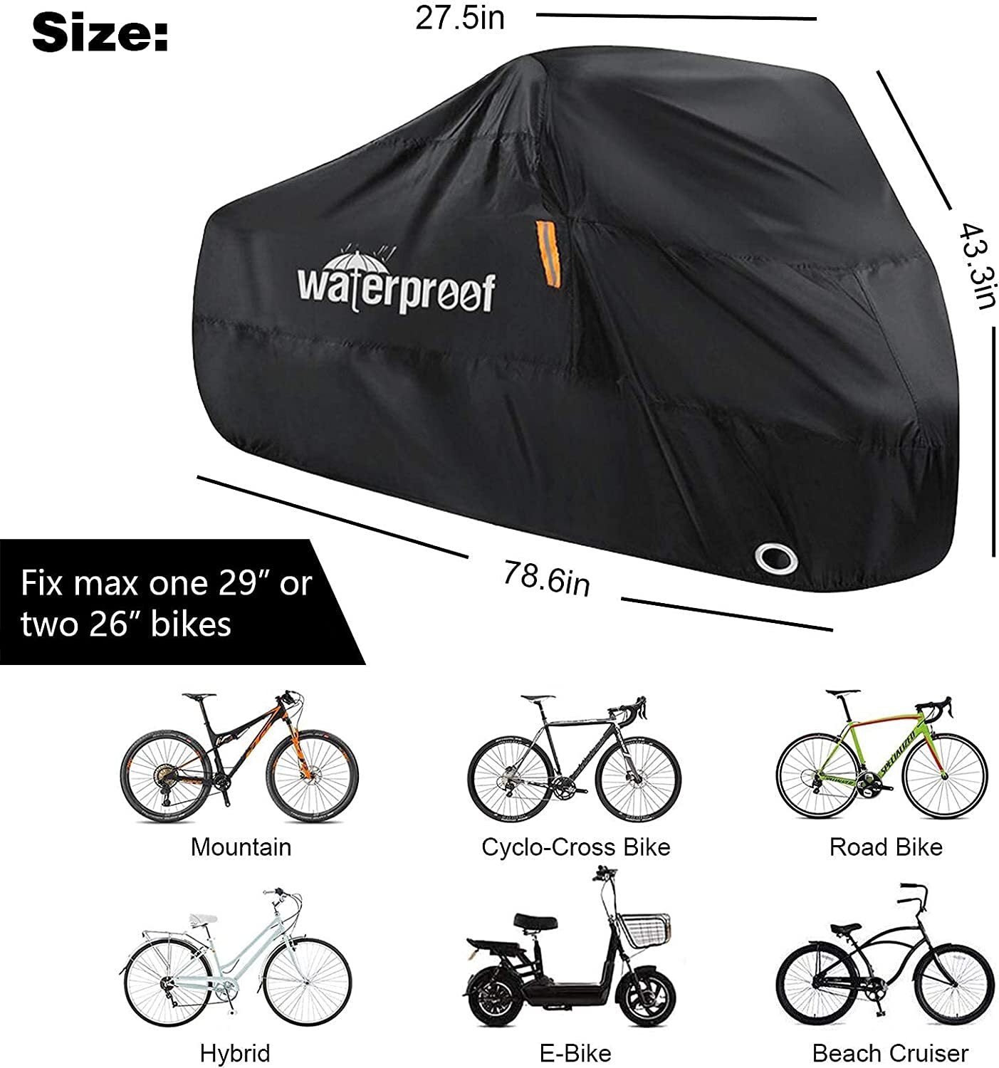 Waterproof Mountain Bike Bicycle Cover Heavy Duty Outdoor Protector