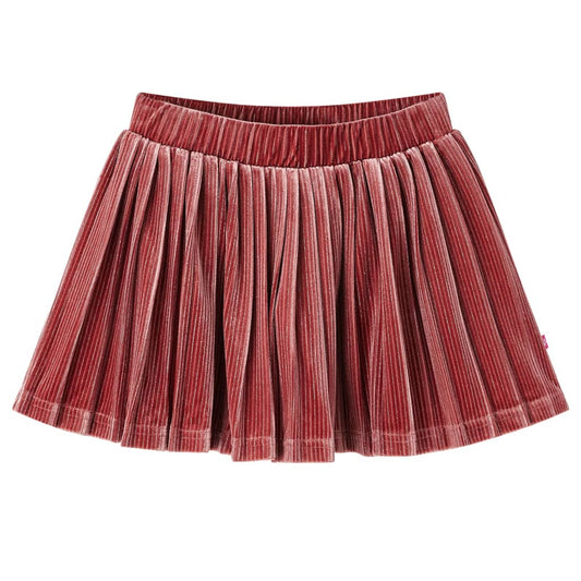 Children's pleated skirt, medium pink, size 116