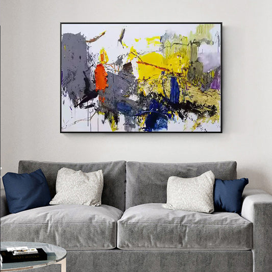 Handmade Oil Painting Canvas Wall Art Decoration Modern Abstract Texture For Home Living Room Decor Rolled Frameless Unstretched Painting