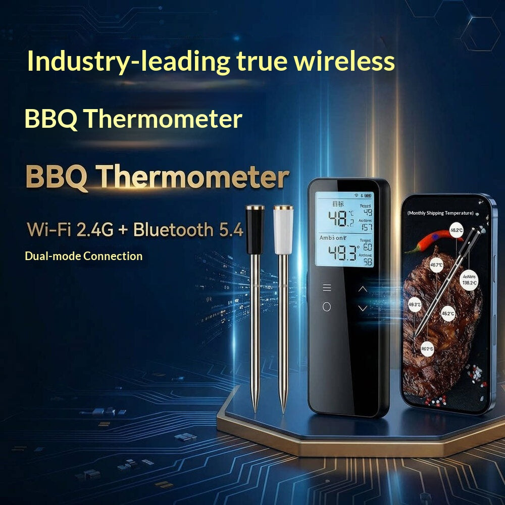 Wireless BBQ Long-Lasting Portable Outdoor Bluetooth Grill Thermometer