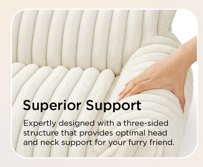 Cute Cat Couch For Pets - Fluffy Cat Beds With Premium Soft Corduroy Fleece, Fuz