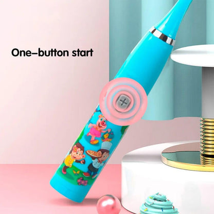 Children Sonic Electric Toothbrush IPX6 Waterproof Colorful Cartoon For Kid Use