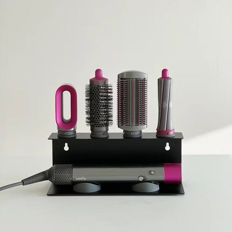 Non - Perforated Hair Dryer Holder. Also for Straighteners & Curling Irons. Ideal for Bathroom Sorting