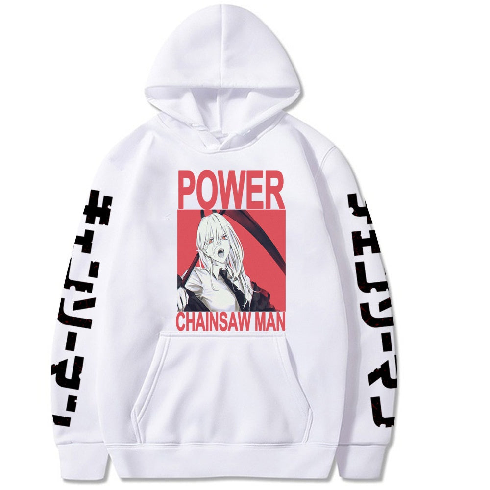 Chainsaw Man Printed Hooded Sweatshirt