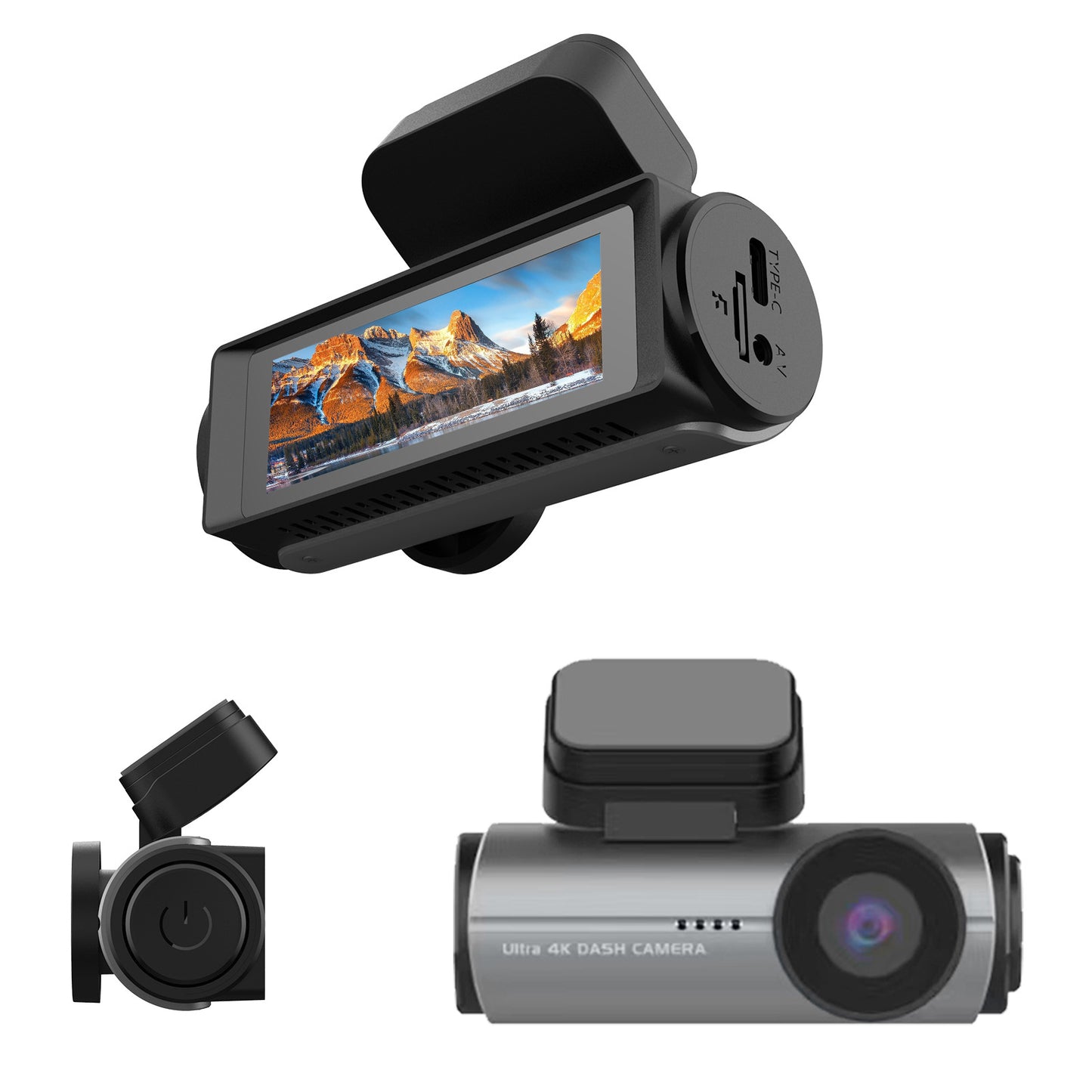 Dashcam Voiture 4K WiFi - Avant + Arrière