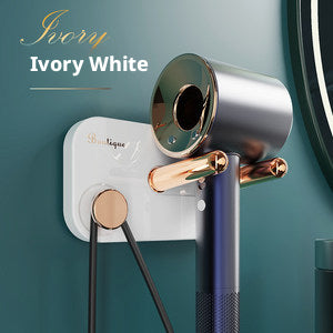 Light luxury hair dryer rack-white-1 piece