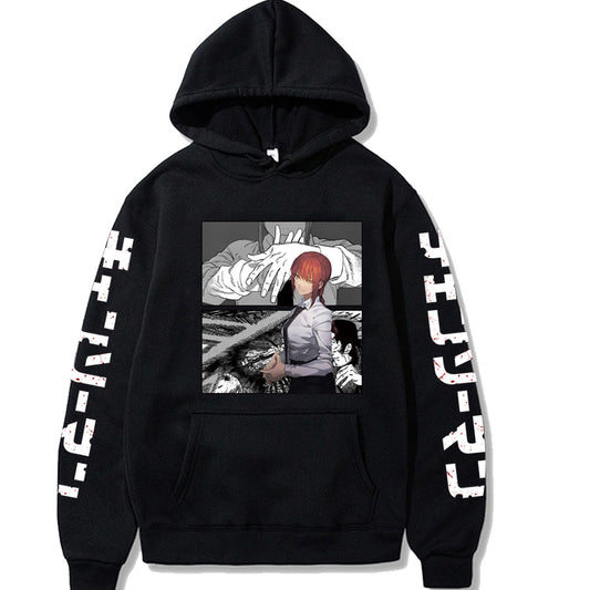 Chainsaw Man Printed Hooded Sweatshirt