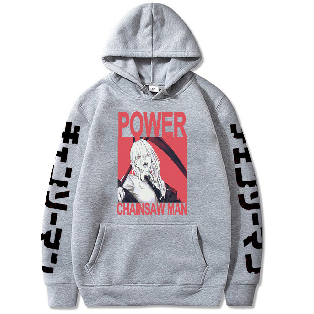 Chainsaw Man Printed Hooded Sweatshirt