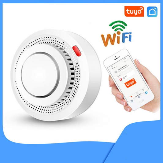 Détecteur de Fumée Connecté WiFi Tuya - Alerte App
