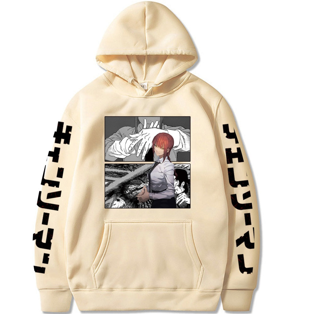 Chainsaw Man Printed Hooded Sweatshirt