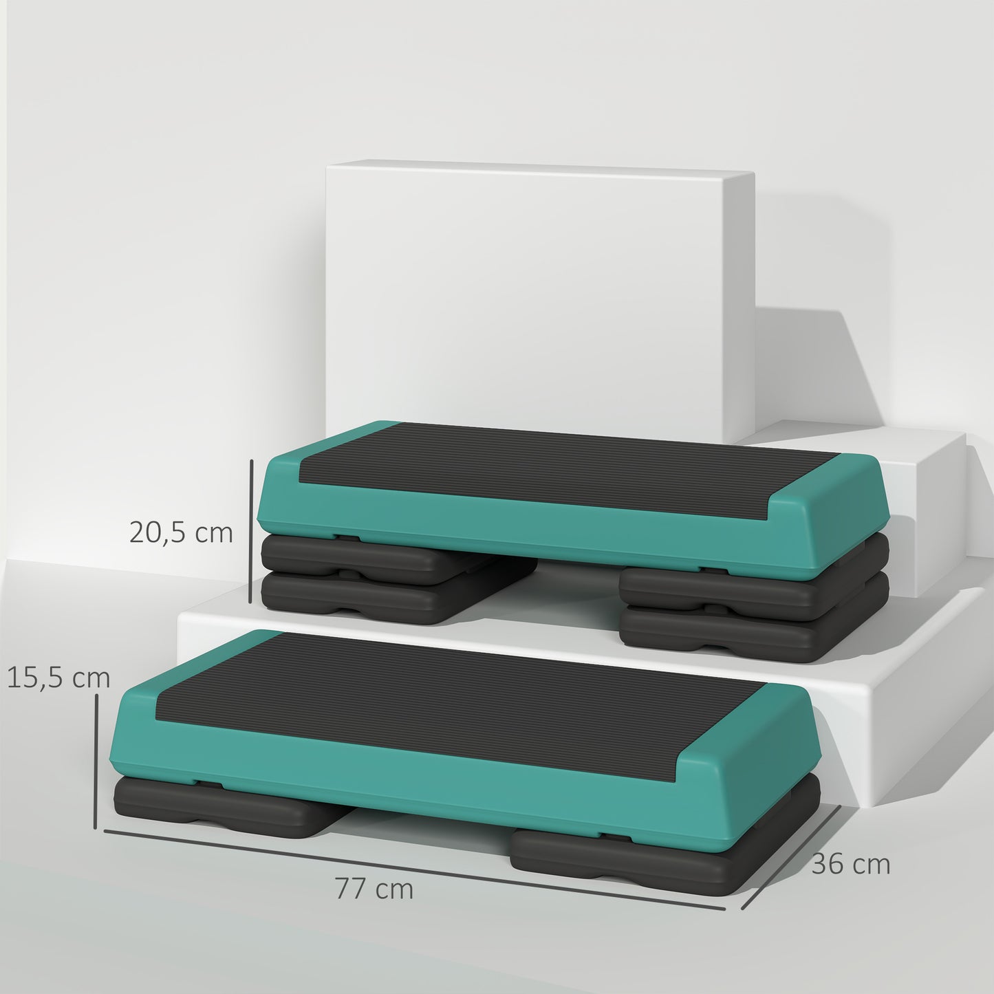Stepper Aérobic Réglable en Hauteur - 3 Niveaux
