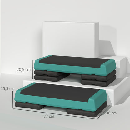 Stepper Aérobic Réglable en Hauteur - 3 Niveaux