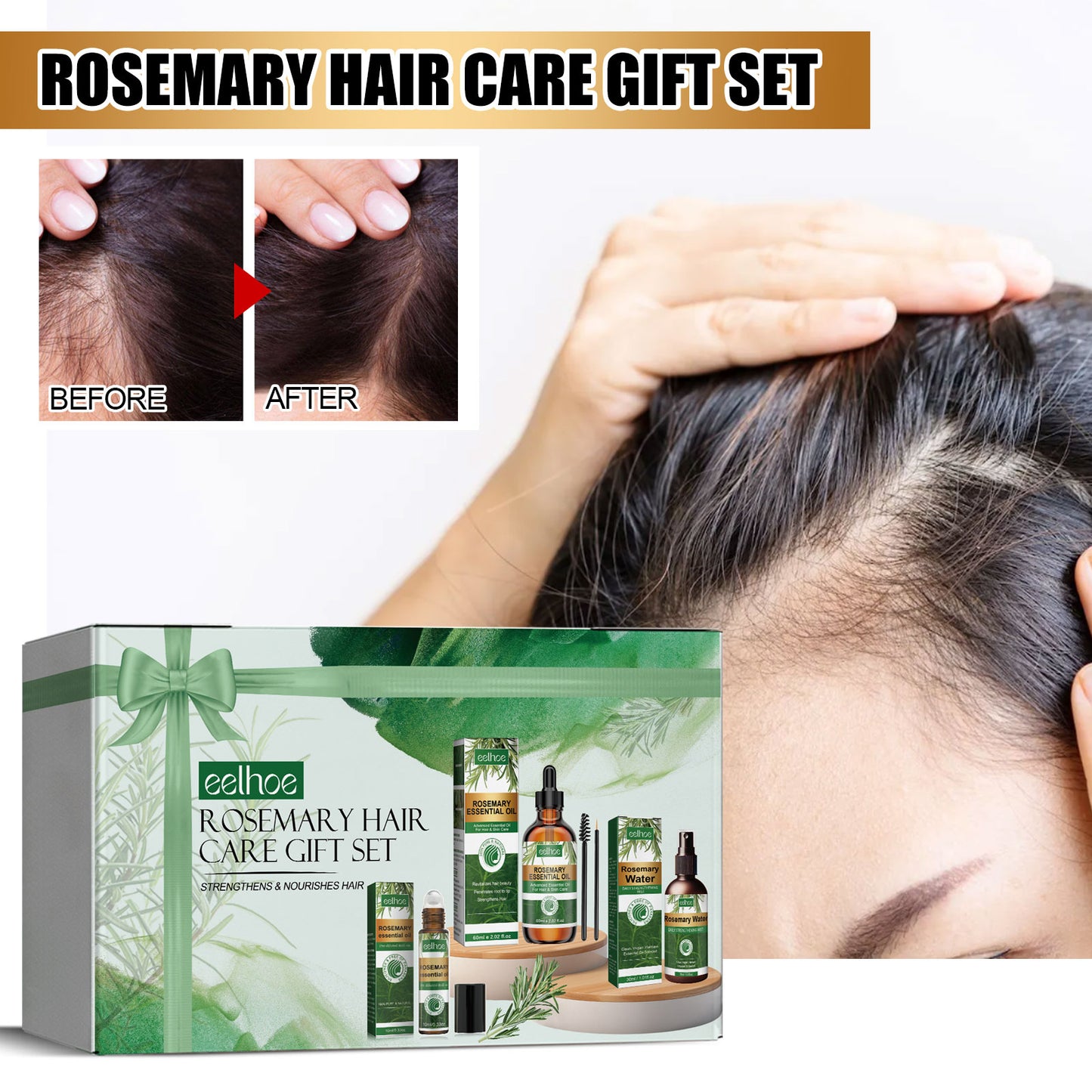 Coffret Soin Capillaire au Romarin - 3 Boîtes