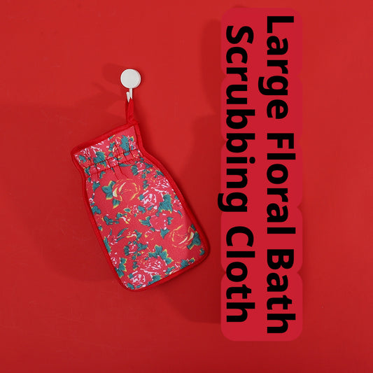 Celebrating bath towel-large flower style-red-1 piece