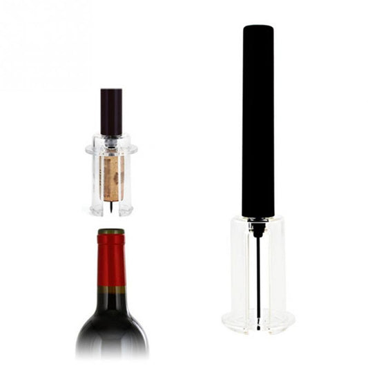 Wine Opener With Foil Cutter, Air Pressure Wine Bottle Opener Easy Cork Remover Corkscrew Stainless Steel Bar Accessories Kitchen Supplies Wine Air Pressure Bottle Opener Four-Piece Set Cylinder