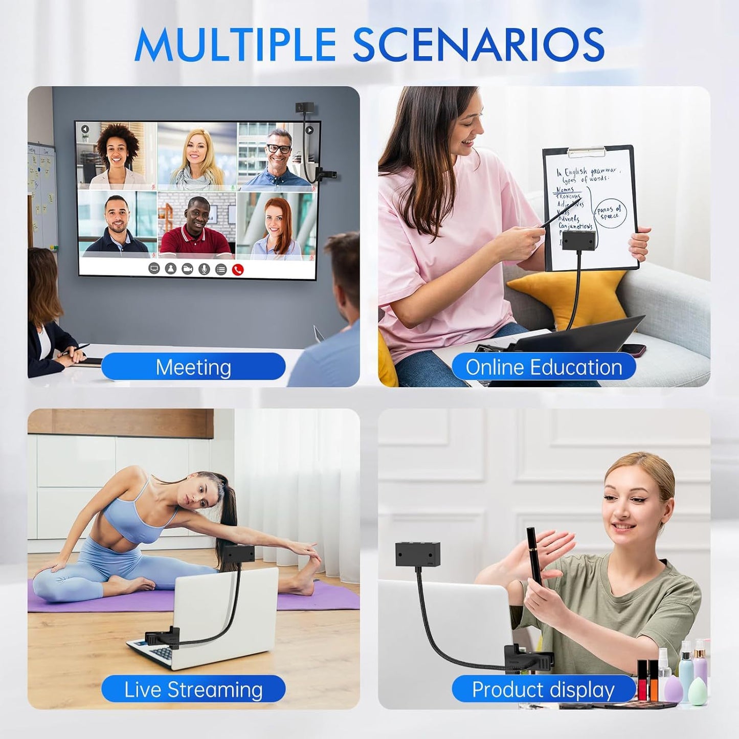 HD 1080P Live Streaming Online Course Computer Webcam