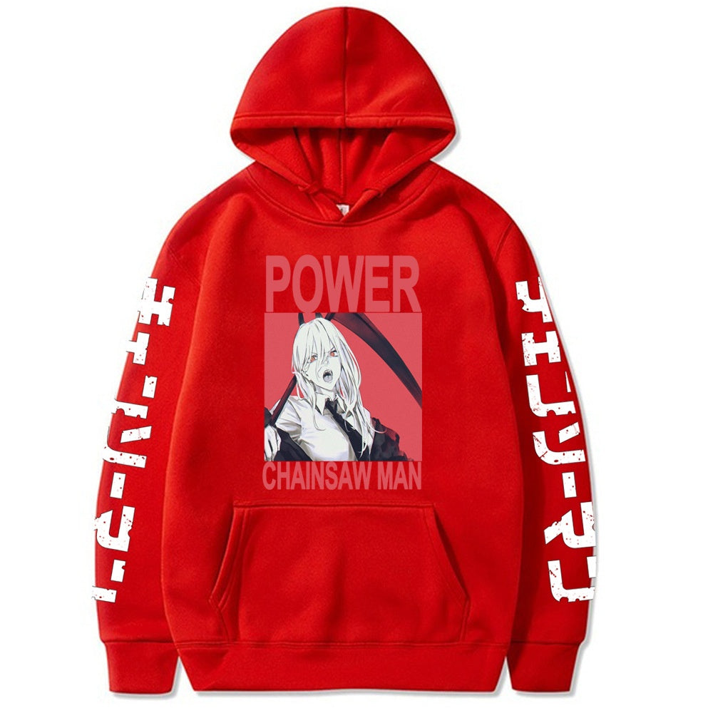 Chainsaw Man Printed Hooded Sweatshirt