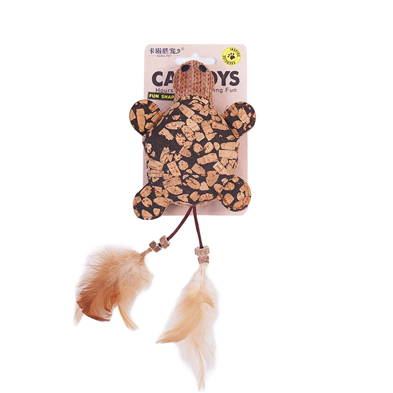 Canne de Jeu pour Chat avec Herbe à Chat & Plumes