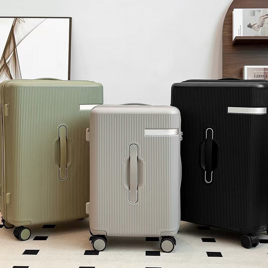 20 Inch 24 Inch Thick Luggage Compartment, Telescopic Pull Rod, Equipped With Three Handheld Handles, TSA With Phone Holder, Universal Silent Wheels, Sturdy And Durable