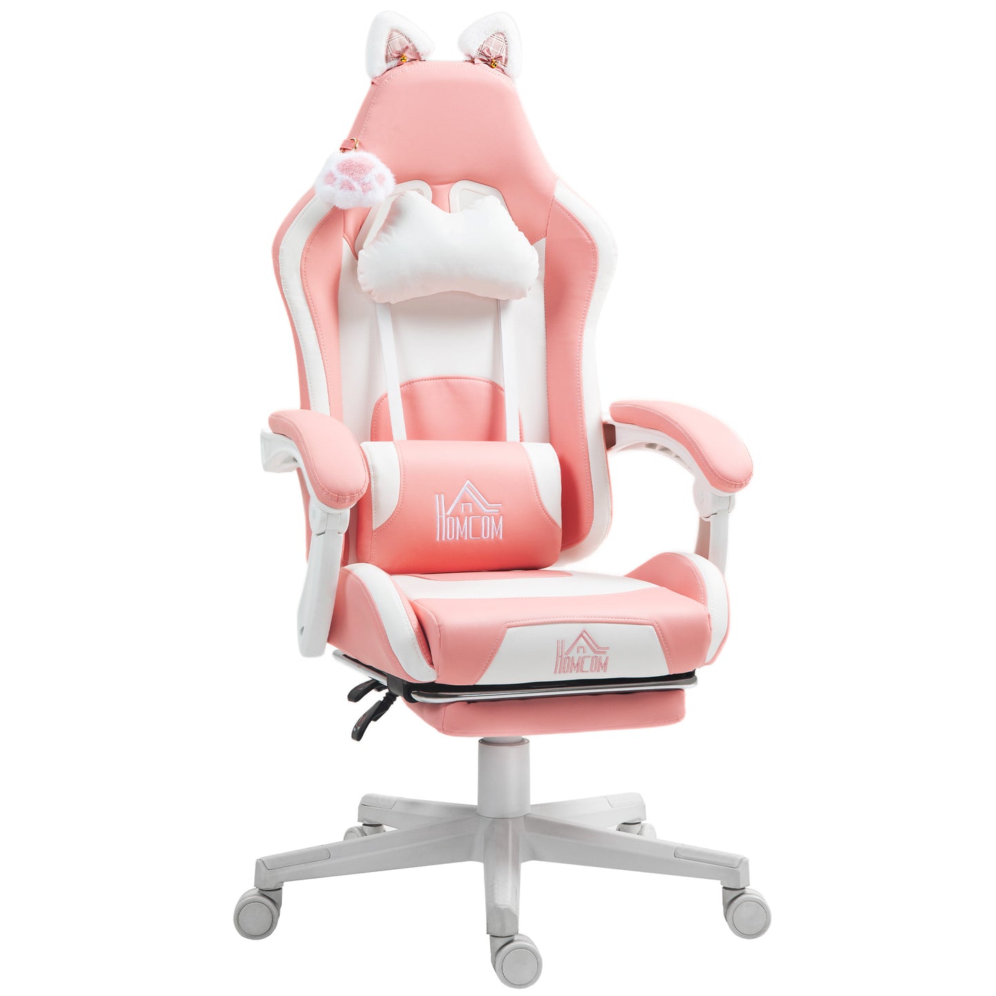 Fauteuil Gaming Oreilles de Chat - Inclinable Repose-pieds