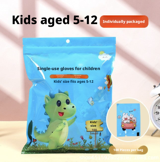 Children's disposable gloves - suitable for children - flip bag - 200 pieces