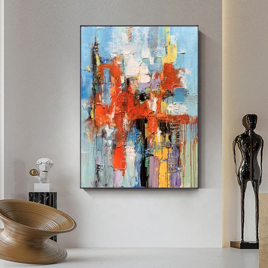 Handmade Oil Painting Canvas Wall Art Decoration Modern Abstract For Home Living Room Decor Entrance Niche Art Installation Rolled Frameless Unstretched Painting