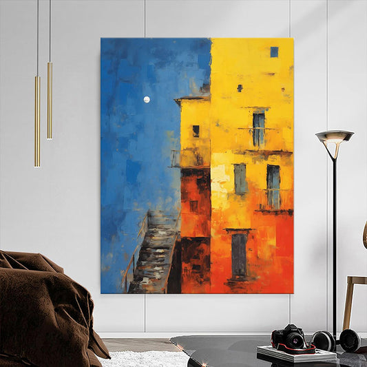 Handmade Oil Painting Canvas Wall Art Decoration Modern Abstract For Home Living Room Decor Entrance Architecture Landscape Niche Art Installation Rolled Frameless Unstretched Painting