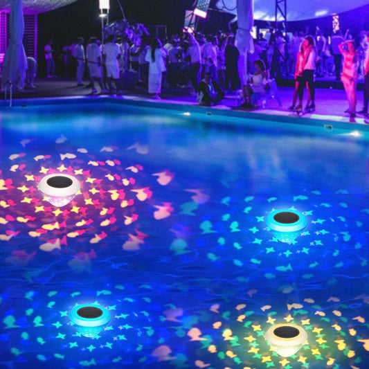 Lampe de piscine flottante solaire en forme de poisson, LED multicolore, étanche pour bassin