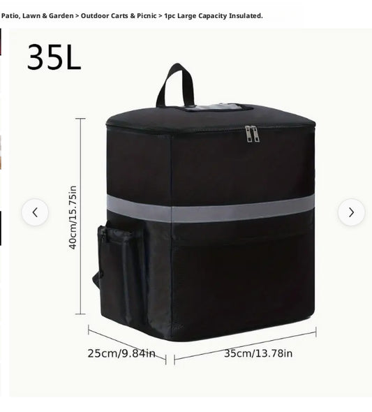 Sac à dos de camping, noir, 1 pièce