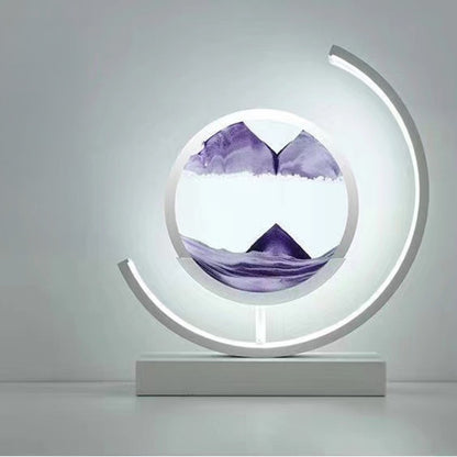 LED Flowing Sand Painting Lamp: Night Light for Home (Gift Option)