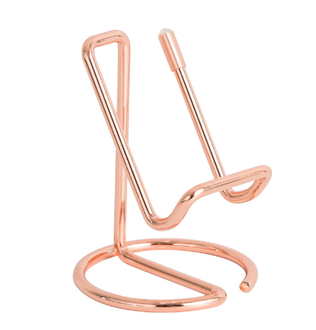 Simple wrought iron mobile phone holder-rose gold-1 piece