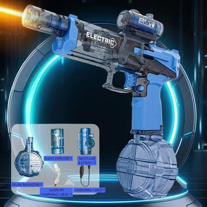 Pistolet à Eau Électrique Tir Continu - Recul Pulsé