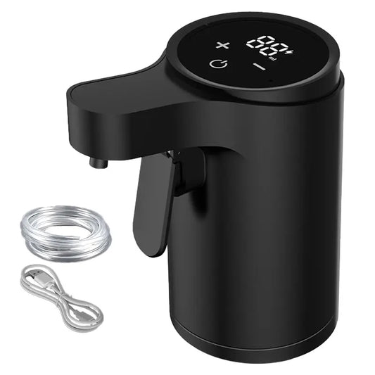 Automatic Electric Wine Decanter Aerator Dispenser Pourer Pump Whiskey Black