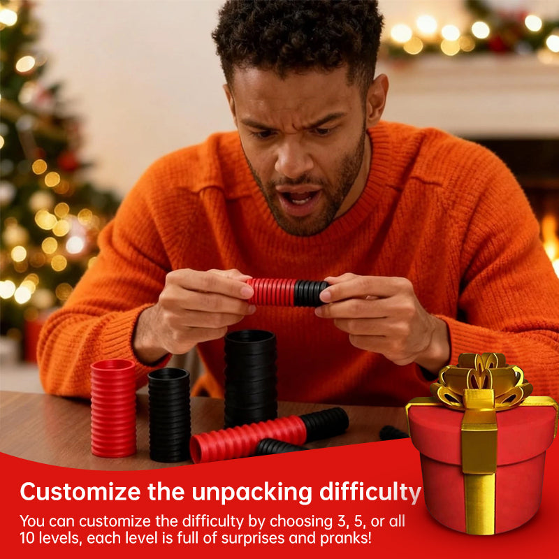 Annoying Nested Puzzle Gift Box - Creative Money Card Holder Container for Christmas & Birthday Gifts