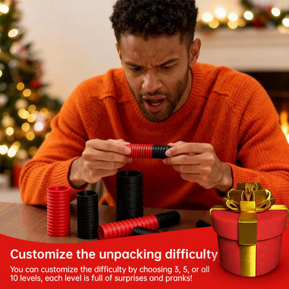 Annoying Nested Puzzle Gift Box - Creative Money Card Holder Container for Christmas & Birthday Gifts