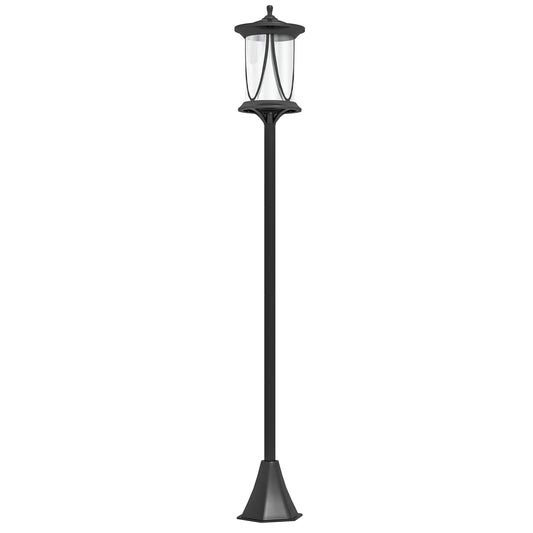 Solar-Außenleuchte, LED, Automatikbetrieb, Wetterfest, 6h Leuchtdauer, 17B X 17T X 127Hcm, Schwarz