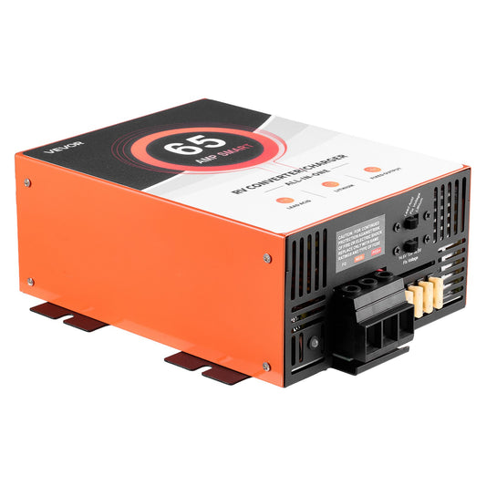 RV Power Converter, 65 Amp, 110V AC To 12V DC RV Converter Battery Charger, Multi Stage Smart Charging, 13V To 16.5V Operating Range, Compatible With Lithium & Lead Acid Battery, For Camper