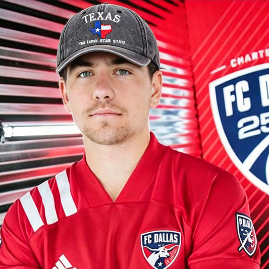 2pcs Texas The Lone Star State Embroidered Baseball Cap - FC Dallas 2026 World Cup Soccer Fan Hat, Adjustable Unisex Cotton Cap