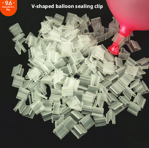 Balloon sealing clip-V type-100 pcs-1 bag