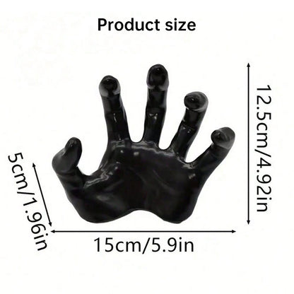 Gothic Halloween Indoor Decor: 12-Pack Bat Sticker Wall Hangings (Spooky Hands & Lit Candles) for Gothic Walls