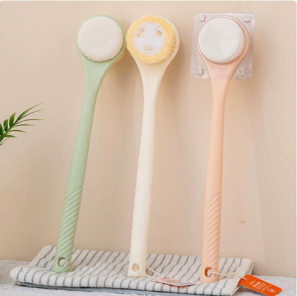 Bath towel, double-sided scrubbing brush-green-1 piece