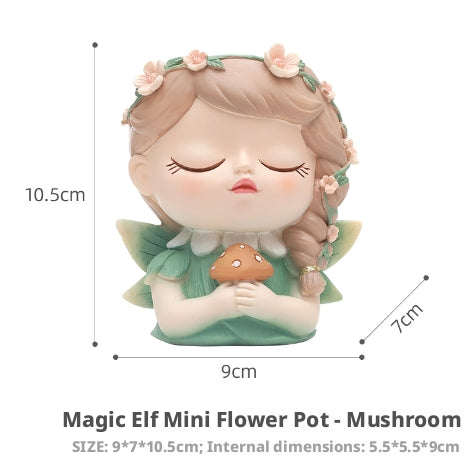 Pot de Fleur Décoratif Lutin Champignon